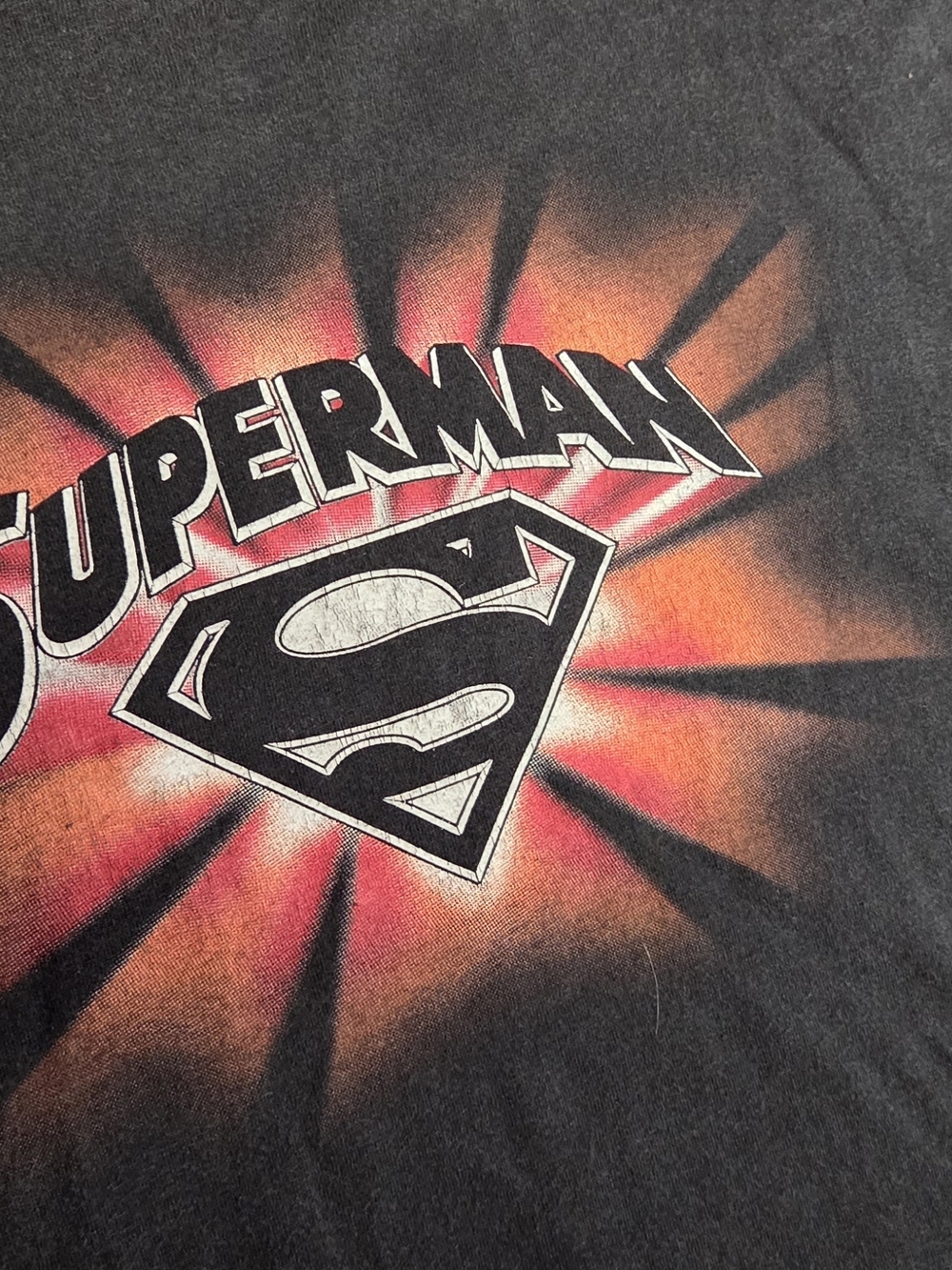**Superman Graphic Crewneck T-Shirt - Black** - Picture 2 of 3